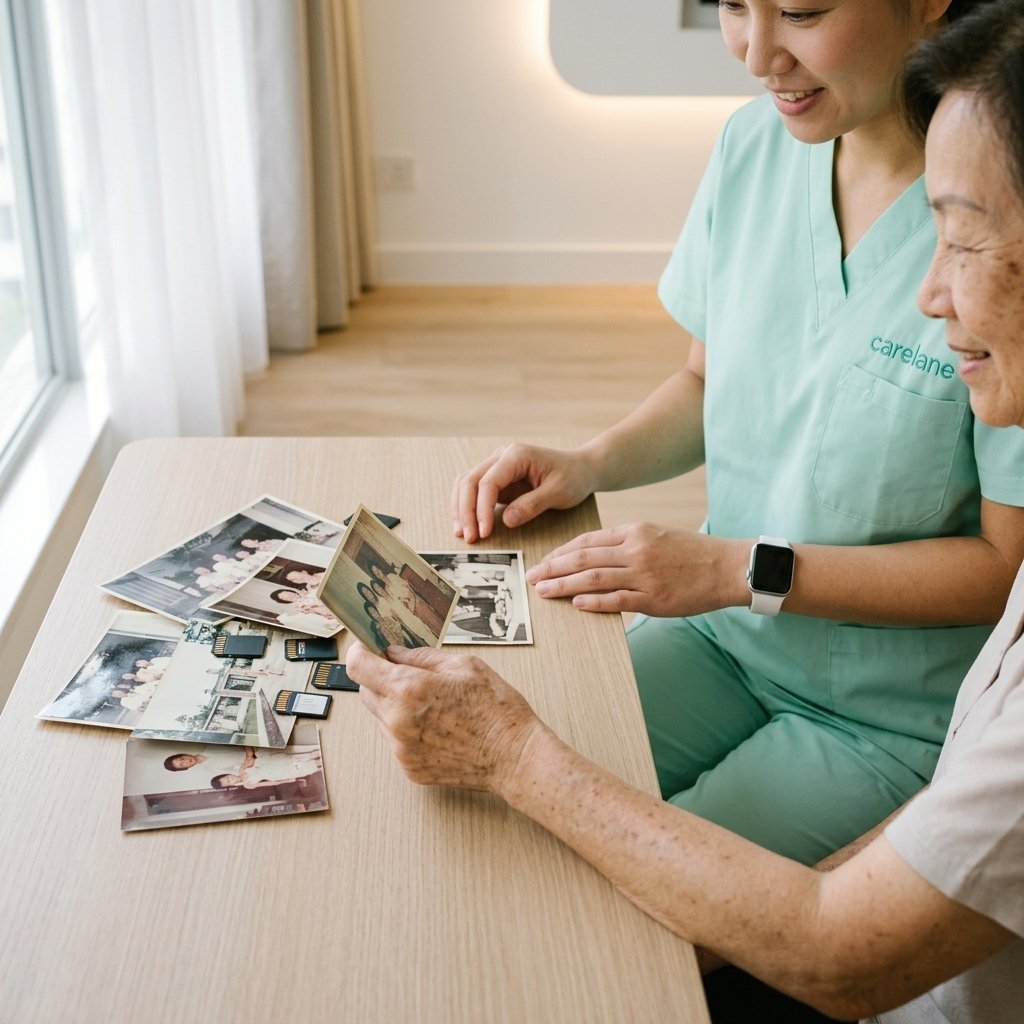 認知友善活動使用的相片卡與熟悉物件