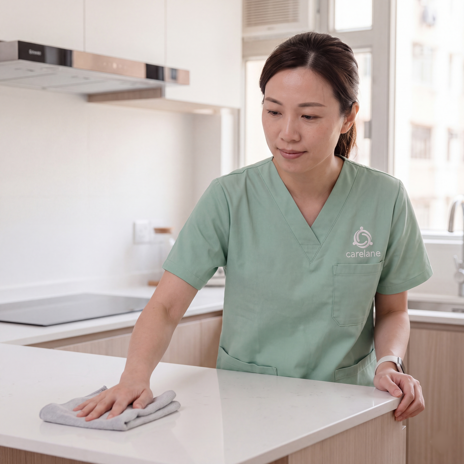 CareLane 家務助理清潔廚房枱面