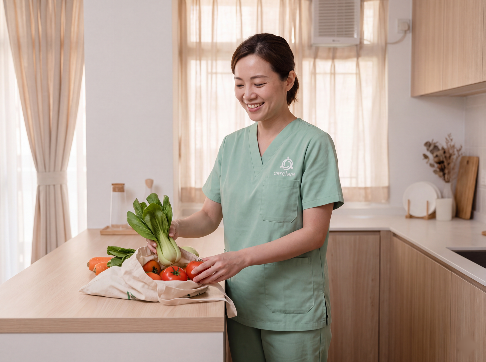 CareLane 家務助理整理買回來的新鮮食材