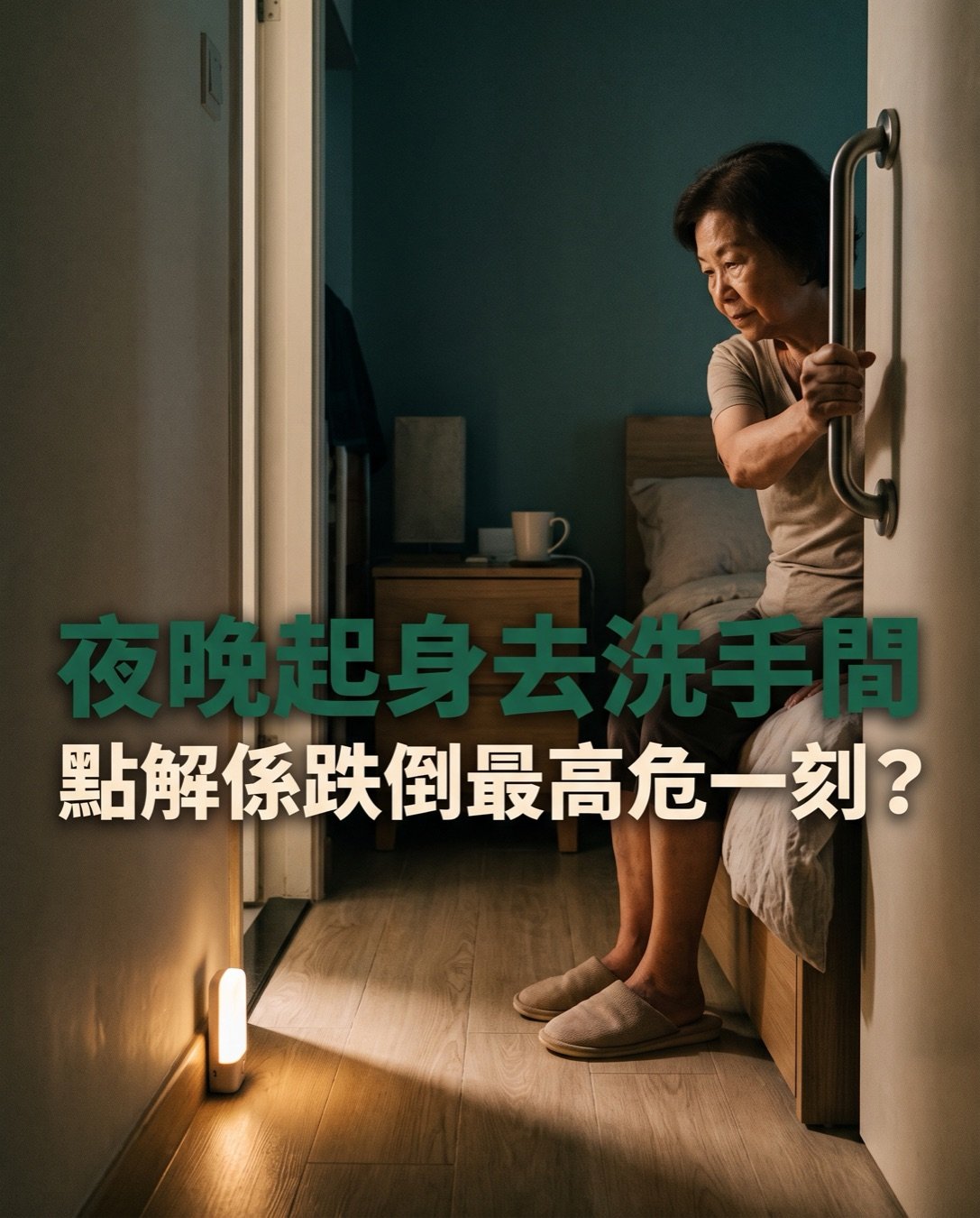 長者夜晚起身跌倒：三個真正有效嘅改動